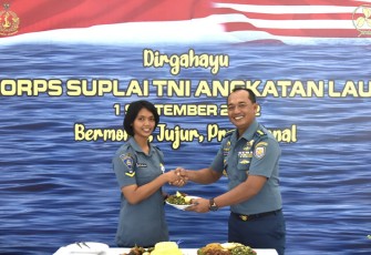 Korps Suplai Koarmada III saat Laksanakan Peringatan Hari Jadi Korps Suplai ke-74