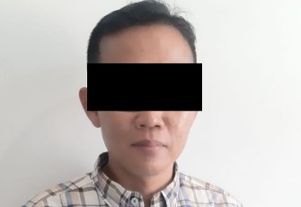 Oknum ASN BPBD Provinsi Bengkulu, RN saat diamankan