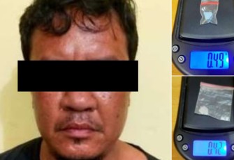 Tersangka dan barang bukti saat diamankan
