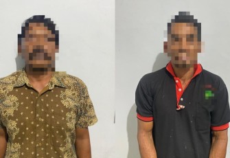Kedua Tersangka saat diamankan