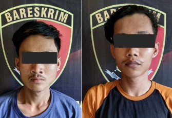 Tersangka saat diamankan