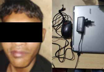 Tersangka dan barang bukti saat diamankan