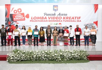 Ditjen Pol dan PUM Kemendagri usai Gelar Puncak Acara Lomba Video Kreatif Pelestarian Bhinneka Tunggal Ika