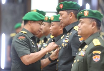 Kasad saat Pimpin Sertijab 3 Pejabat TNI AD