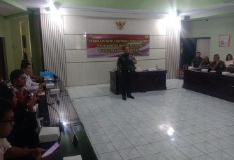 Ketua tim saat memberikan sambutan