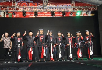 Dandim 0806/Trenggalek Bersama Forkopimda saat Semarakkan Festival Jaranan Trenggalek Ke-27