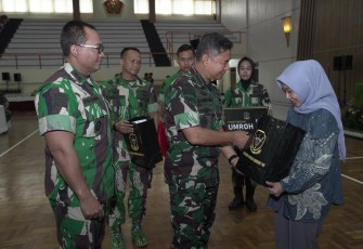 Sukuran memperingati HUT ke-4 Komando Operasi Khusus (Koopssus) TNI di Mabes TNI, Cilangkap, Jakarta Timur, Selasa (15/8/2023).