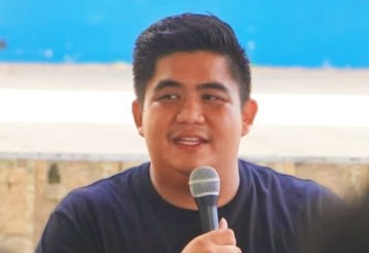 Bupati Bintan Roby Kurniawan saat sambutan