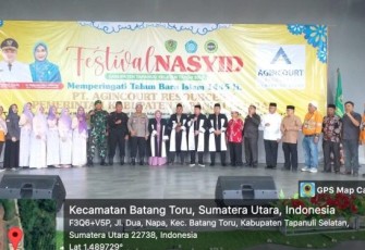 Kasat Binmas Polres Tapanuli Selatan (Tapsel), AKP Daulat MZ Harahap, menghadiri pembukaan Festival Nasyid dalam rangka memperingati Tahun Baru Islam 1 Muharram 1445 Hijriah, Rabu (19/7/2023) pagi