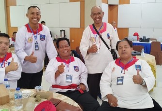 Pelda Ahmad Rozikin saat Hadiri Kegiatan Sarasehan Akbar Merpati Putih Nasional Tahun 2023 