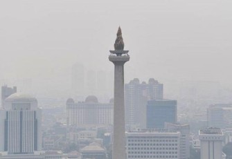 Kualitas udara di Jakarta (FOTO: Antara)