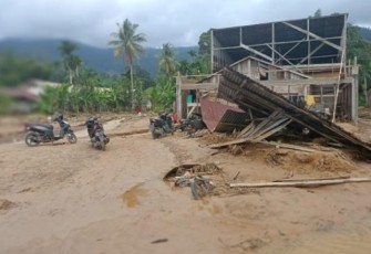 Kodisi pasca banjir di Aceh Selatan