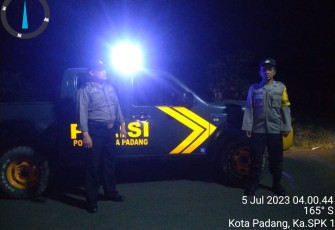 Polsek Kota Padang Berikan Rasa Aman dengan Patroli Jalan Lintas 