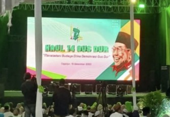 Haul Gus Dur ke-14 di Ciganjur, Jakarta.