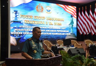 Dirijianbang Kodiklatal Hadiri FGD Strategi Pertahanan Laut Nusantara 