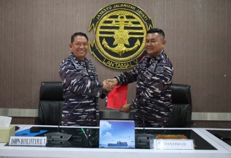 Asops Danlantamal V saat Tutup Uji Terampil Glagaspur TA 2023