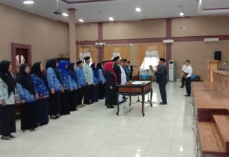 Pemkot Bengkulu Mutasi 6 Pejabat Eselon III dan 18 Pejabat Eselon IV