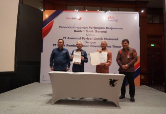 Bank Jatim saat MoU PLN Insurance Terkait Kontra Bank Garansi