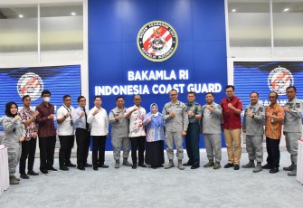 Foto bersama usai rapat Rapat yang dipimpin oleh Direktur Strategi Bakamla RI Laksma Bakamla Prio Budie Laksono, S.E., M.M., di Mabes Bakamla RI, Jakarta Pusat pada, Rabu (5/7/2023).
