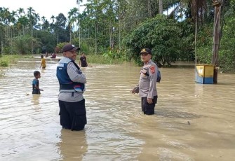 Kapolsek Pantee Bidari Imbau Warga Untuk Waspada Banjir
