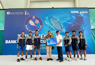 Prajurit TNI AL Berhasil Raih Juara I Pada Kejuaraan Tenis Piala Gubernur Bank Indonesia 2023