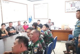 Pertemuan pihak saksi dan keluarga korban yang di gelar oleh pihak Satlantas Polres Bitung