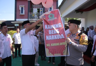 Polres Rejang Lebong Launching Kampung Bebas Narkoba