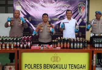 Polres Benteng Amankan Ratusan Miras, Petasan dan Pil Samcodin