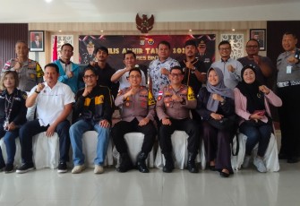 Polres Bintan Gelar Rillis Akhir Tahun 2023 di Aula Sarja Arya Racana 