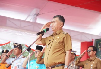 Bupati Natuna Wan Siswandi  Jadi Inspektur Upacara Peringatan Hari Sumpah Pemuda ke-95