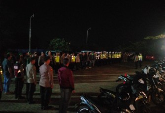 Patroli Malam Dirlantas dan Kapolresta Bengkulu