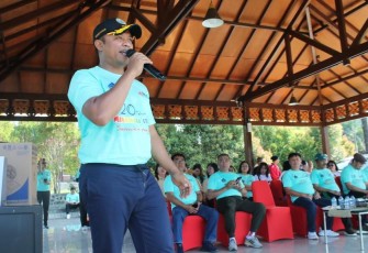 Lanudal Manado lkuti Jalan Sehat Bersama Pemkab dan Instansi Minut