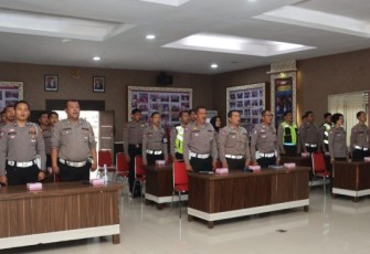 Jelang Pemilu 2024, Polres Tapsel Pelatihan Teknik Kepolisian Fungsi Lantas