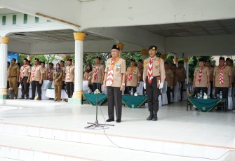 Bupati Asahan Pimpin Upacara Peringatan Hari Pramuka ke-62 Tahun 2023