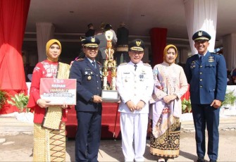  Lanud BNY Raih Juara II Senam Lampung Berjaya 