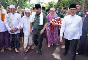 Kasad Jenderal TNI Dr. Dudung Abdurachman dalam kunjungan kerjanya di Kabupaten Banyuwangi, Jawa Timur, Rabu (23/8/2023).