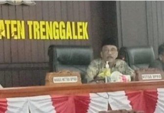 Situasi rapat Banggar DPRD Kabupaten Trenggalek, bersama TAPD