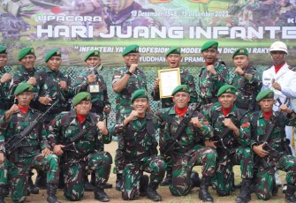 Danrem 121/Abw Brigjen TNI Luqman Arief, S.I.P., menghadiri acara Penandatanganan Perjanjian Kerja Sama, antara Kepolisian Daerah Kalimantan Barat dan Komando Daerah Militer XII/Tanjungpura tentang Sinergitas dan Integrasi dalam pelaksanaan tugas dan fungsi Kepolisian Daerah Kalimantan Barat dan Komando Daerah Militer XII/Tanjungpura, Bertempat di Pasar Baru, Entikong, Sanggau, Kalimantan Barat, Selasa (19/12/2023)