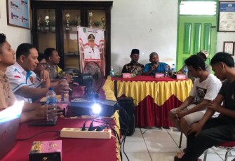 Kasat Resnarkoba Polres Tapanuli Selatan (Tapsel), AKP Salomo Sagala, SH, jadi narasumber sosialisasi anti narkoba di Kantor Desa Telo, Kecamatan Batang Toru, Kabupaten Tapsel, Selasa (7/11/2023) pagi.