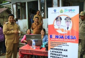 Bupati Samosir Ngantor di Desa Simbolon Purba