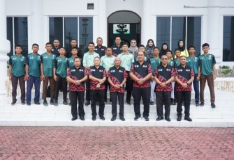 Tim Kesebelasan GSI Tingkat SMP Kabupaten Asahan di Lepas Bupati Asahan