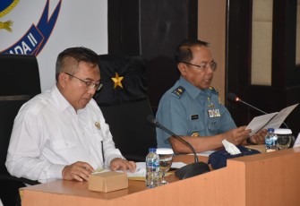 Lantamal V saat Ikuti Entry Meeting Taklimat Awal BPK RI Tahun 2023