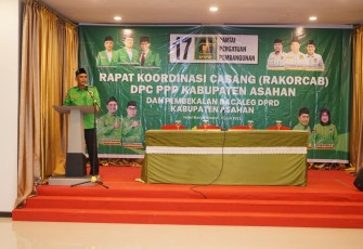 Wakil Bupati Ikuti Rangkaian Rakorcab DPC PPP Kabupaten Asahan