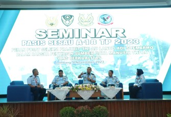 Pasis Sesau A-18 Melaksanakan Seminar Tentang Peran Pusat Seleksi Prajurit TNI AU 