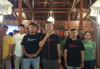 Deklarasi Komunitas Karanganyar Moeda, di kawasan Tegalsari, Bejen, Karanganyar, Sabtu (28/10/2023)
