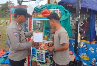 Jajaran Polres Lingga Gencar Sampaikam Isi Maklumat Kapolda Kepri Tentang Larangan Membakar Hutan dan Lahan