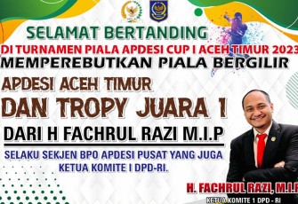 Trophy Juara 1 dari H Fachrul Razi MIP