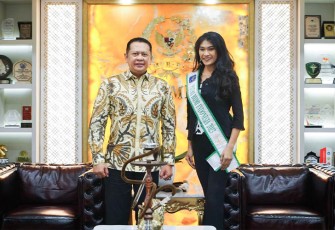 Bamsoet saat menerima Wenda Yunita Tarigan, di Jakarta, Rabu (11/10/23).
