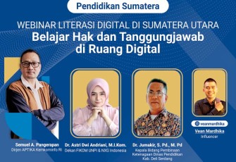 Webinar Literasi Digital di beberapa SMP Kabupaten Deli Serdang