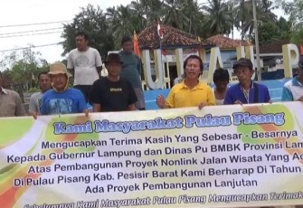 Pemprov Lampung Bangun jalan non link di Dua Pekon Pulau Pisang